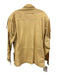 M. Julian Adventures Size L Yellow Beige Deerskin Leather Fringe Collar Jacket Yellow Beige / L