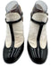 Valentino Shoe Size 39.5 Black Patent Leather T Strap Almond Toe Pumps Black / 39.5