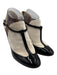 Valentino Shoe Size 39.5 Black Patent Leather T Strap Almond Toe Pumps Black / 39.5