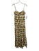 Rails Size S Green, White, Orange Cotton Blend Painted Seashell Tie Front Dress Green, White, Orange / S