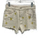 Mother Size 27 Cream & Yellow Cotton Blend Embroidered stars Button Fly Shorts Cream & Yellow / 27