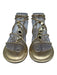 Ba&sh Shoe Size 37 Gold Leather Gold Tone Hardware Strappy Ankle Wrap Sandals Gold / 37