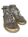 Ba&sh Shoe Size 37 Gold Leather Gold Tone Hardware Strappy Ankle Wrap Sandals Gold / 37