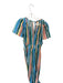 By Anthropologie Size S Multi Linen Striped V Neck Smocked Waist Jumper Multi / S