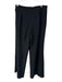 Trina Turk Size 8 Black Virgin Wool Blend Wide Leg Pleats Front Pockets Pants Black / 8