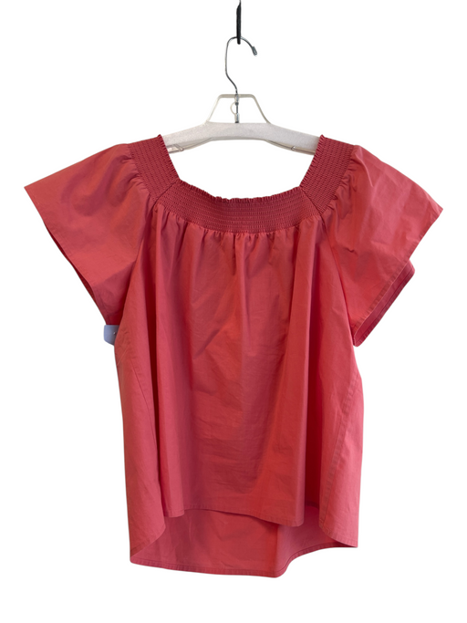 Rails Size S coral Cotton Blend Short Sleeve Off Shoulder Square Neck Top coral / S