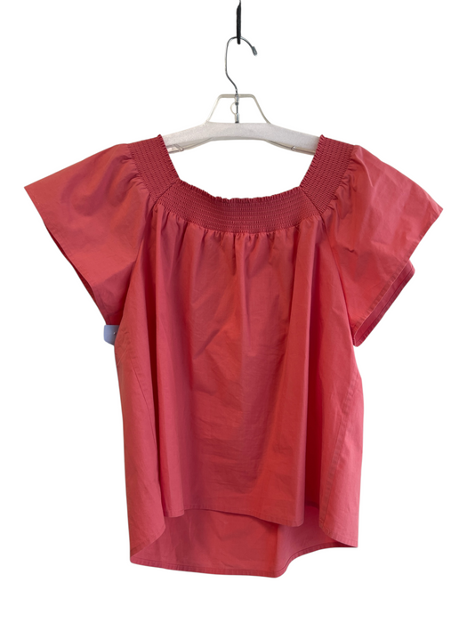 Rails Size S coral Cotton Blend Short Sleeve Off Shoulder Square Neck Top coral / S