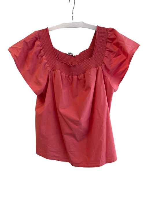 Rails Size S coral Cotton Blend Short Sleeve Off Shoulder Square Neck Top coral / S
