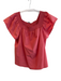 Rails Size S coral Cotton Blend Short Sleeve Off Shoulder Square Neck Top coral / S