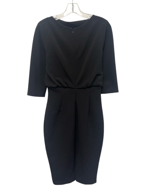 Badgley Mischka Size XS Black Cowl Neck Knee Length Sheath Dress Black / XS