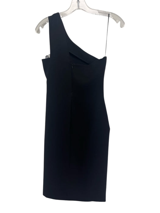 Likely Size 2 Black Polyester Blend One Shoulder Knee length Dress Black / 2