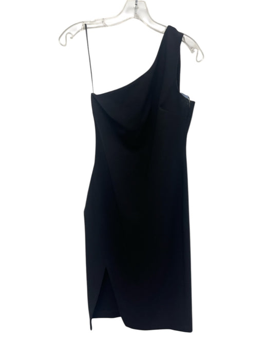 Likely Size 2 Black Polyester Blend One Shoulder Knee length Dress Black / 2
