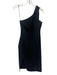 Likely Size 2 Black Polyester Blend One Shoulder Knee length Dress Black / 2