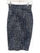 Ann Mashburn Size 0 Mixed Blues Cotton Blend Tweed Pencil Below knee Skirt Mixed Blues / 0