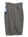 Ann Mashburn Size 2 Gray, Black, Blue Wool Houndstooth Plaid Below Knee Skirt Gray, Black, Blue / 2