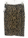 Betsey Johnson Size S Brown & Tan Polyester & Cotton Faux Fur Giraffe Skirt Brown & Tan / S