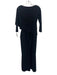 Chiara Boni Size 40 / s Black Polyamide Blend Half Sleeve Draped Detail Jumpsuit Black / 40 / s