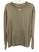 Kith Size XS Beige Cotton Solid T shirt Crew Men's Long Sleeve Shirt Beige / XS