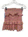 Love Shack Fancy Size S Pink & Multi Cotton Smocked Floral Above Knee Skirt Set Pink & Multi / S