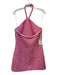Hyacinth House Size M Pink & White Polyester Sleeveless Halter Woven Beads Dress Pink & White / M