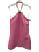 Hyacinth House Size M Pink & White Polyester Sleeveless Halter Woven Beads Dress Pink & White / M