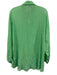 Koch Size XS Green Button Down Long Sleeve Collared Top Green / XS