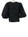 Essential Antwerp Size 32/XS Black Polyester Blend Jacquard Balloon Sleeve Top Black / 32/XS