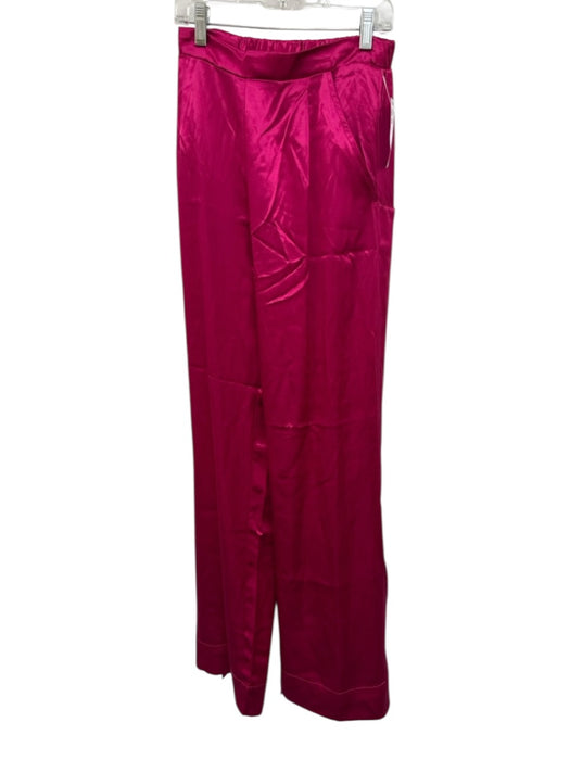 Koch Size XS Fushcia Polyester Long Sleeve Straight Leg Trouser Cropped Pant Set Fushcia / XS
