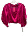 Koch Size XS Fushcia Polyester Long Sleeve Straight Leg Trouser Cropped Pant Set Fushcia / XS