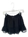 Koch Size XS Black Polyester Smocked Waist Band Swiss Dot Mini Skirt Black / XS
