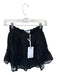 Koch Size XS Black Polyester Smocked Waist Band Swiss Dot Mini Skirt Black / XS