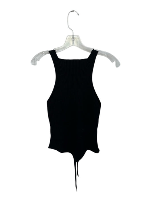 OGD Size L Black Merino Wool Sleeveless Knit Bodysuit Black / L
