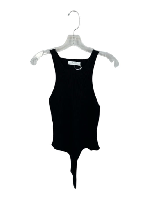 OGD Size L Black Merino Wool Sleeveless Knit Bodysuit Black / L