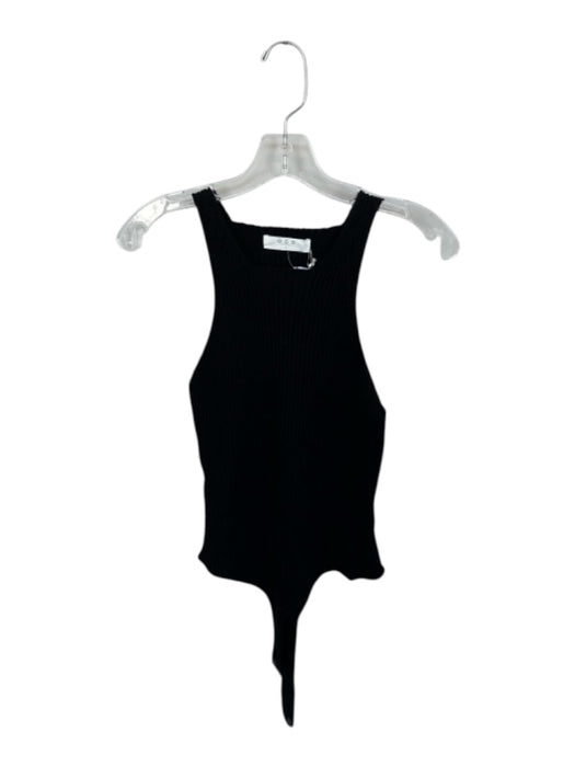 OGD Size L Black Merino Wool Sleeveless Knit Bodysuit Black / L