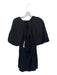 The Femm Size M Black Polyester 3/4 Balloon Sleeve Back Tie Open Back Dress Black / M