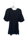 The Femm Size M Black Polyester 3/4 Balloon Sleeve Back Tie Open Back Dress Black / M