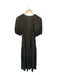 Ulla Johnson Size 6 Olive Green Cotton Short Balloon Sleeve Eyelet Maxi Dress Olive Green / 6