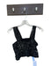 Koch Size XS Black & White Polyester Sleeveless Polka Dot Metallic Thread Top Black & White / XS