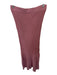Sundays Size M Mauve Viscose Blend Elastic Waist Ribbed Maxi Skirt Mauve / M