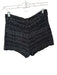 IRO Size 38 Black Cotton Blend High Waist Tweed Shorts Black / 38