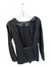 Lamarque Size S Black Vegan Leather Long Sleeve Open Back Mini Dress Black / S