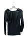 Lamarque Size S Black Vegan Leather Long Sleeve Open Back Mini Dress Black / S