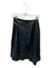 Karina Grimaldi Size S Black Vegan Leather Cross Over Side Zip Midi Skirt Black / S