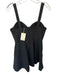 The Femm Size M Charcoal Polyester Sleeveless Sweetheart Neckline Padded Dress Charcoal / M