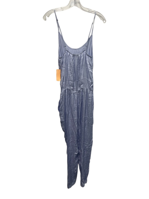 Overlover Size XS Light Blue Polyester Blend Spaghetti Strap Slim Jumpsuit Light Blue / XS