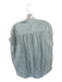 Koch Size XS Sage & Gold Cotton Cap Sleeve Metallic Buttons Top Sage & Gold / XS