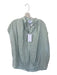 Koch Size XS Sage & Gold Cotton Cap Sleeve Metallic Buttons Top Sage & Gold / XS
