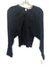 IRO Size 34 Black Viscose Long Dolman Sleevle Pleat Detail Keyhole Back Top Black / 34