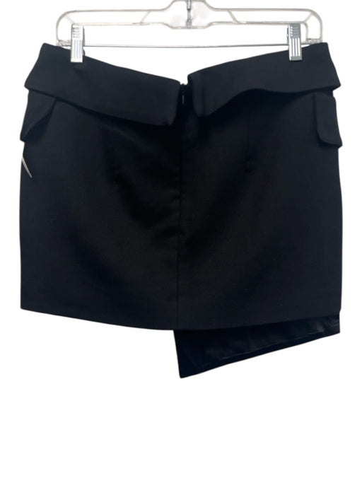 Nonchalant The Label Size M Black Wool Blend V Front Blazer Motif Back Zip Skirt Black / M