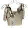 Koch Size XS Pink, Gray & Cream Polyester & Cotton Plaid Shirred Mini Skirt Set Pink, Gray & Cream / XS